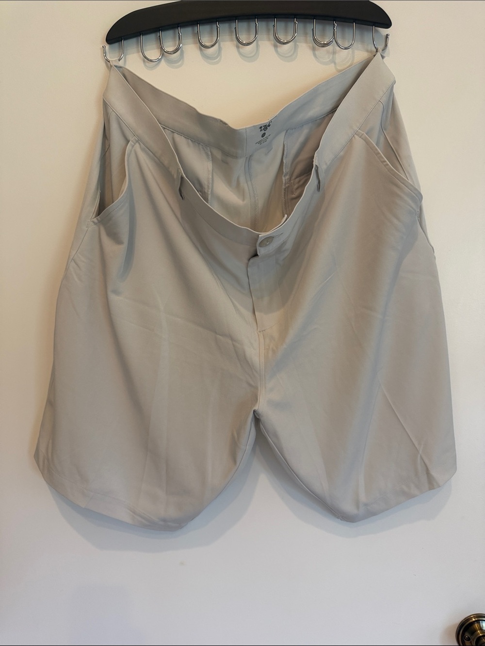 Men's Athletic Shorts in Light Beige - Breathable Performance